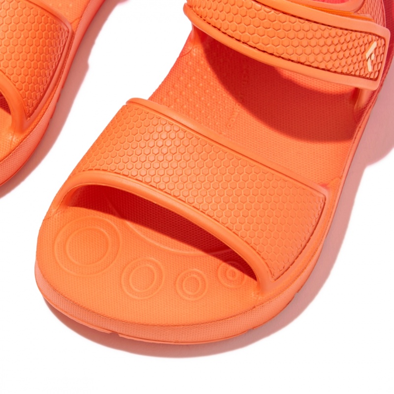 Red Fitflop Iqushion Eva Kids' Back-Strap Sandals | UAE-8407-VBSHD