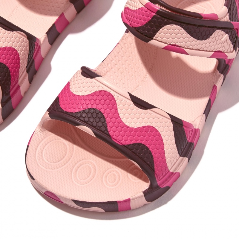 Red Fitflop Iqushion Eva Kids' Back-Strap Sandals | UAE-8314-GZFYO