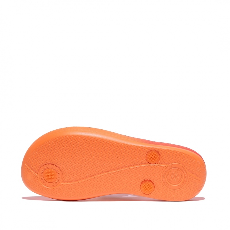 Red Fitflop Iqushion Rubber Kids' Flip Flops | UAE-0439-WPLYM