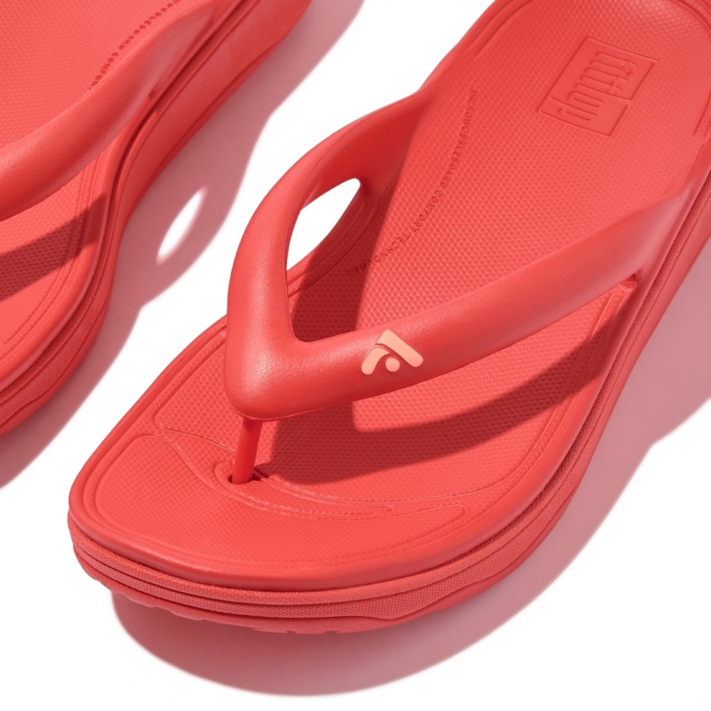 Red Fitflop Relieff Eva Tpu Thongs Women's Toe-Post Sandals | UAE-5062-ZWIFV