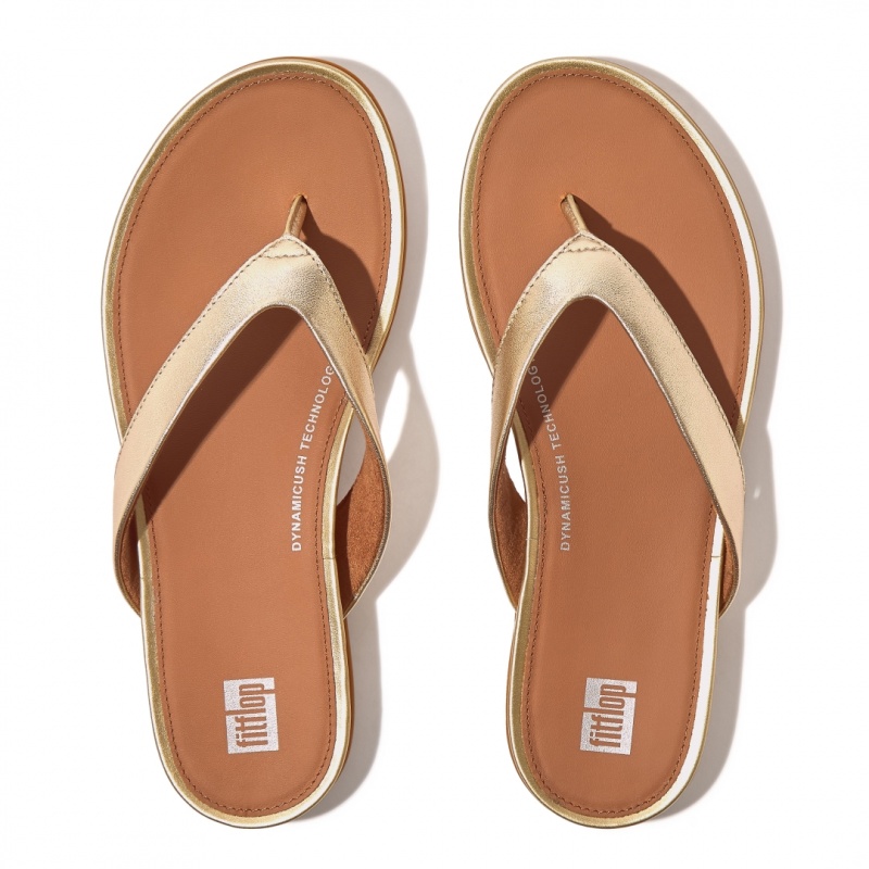 Silver Fitflop Gracie Women's Flip Flops | UAE-6904-DFWLB