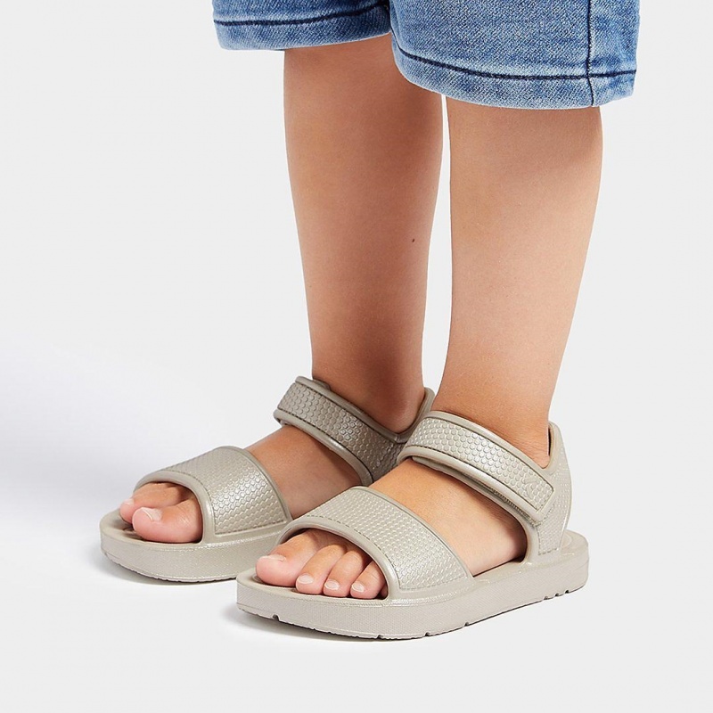 Silver Fitflop Iqushion Eva Kids' Back-Strap Sandals | UAE-8140-YDWOB