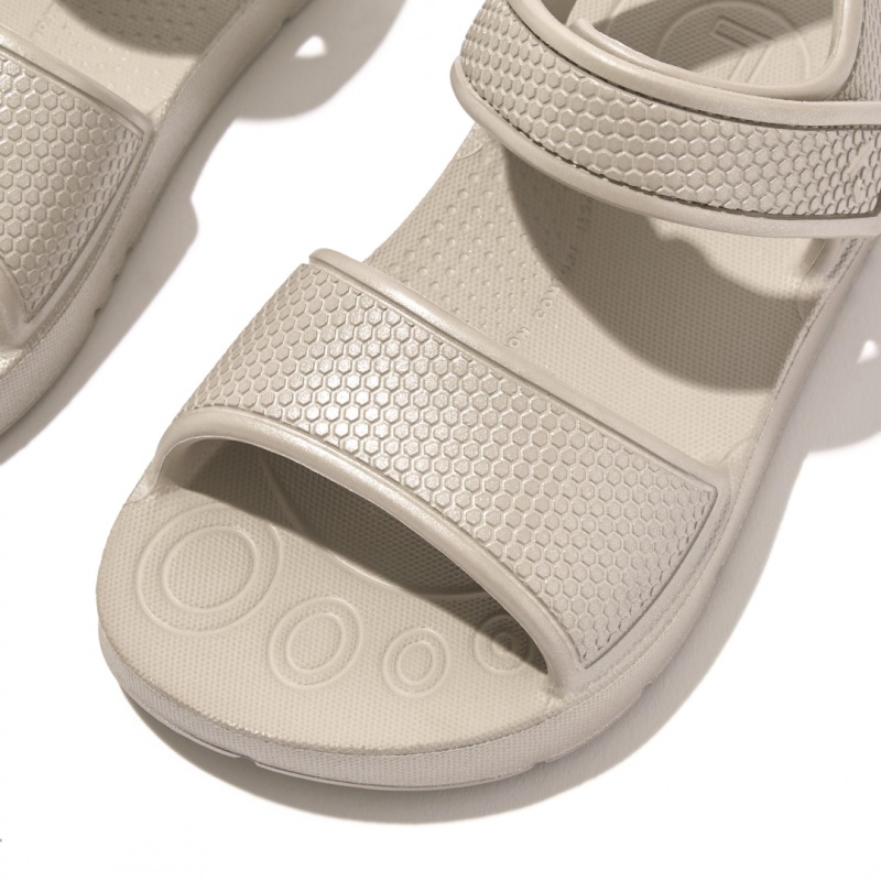 Silver Fitflop Iqushion Eva Kids' Back-Strap Sandals | UAE-8140-YDWOB