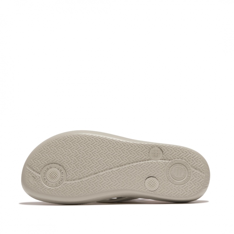 Silver Fitflop Iqushion Rubber Kids' Flip Flops | UAE-4970-GPBJN