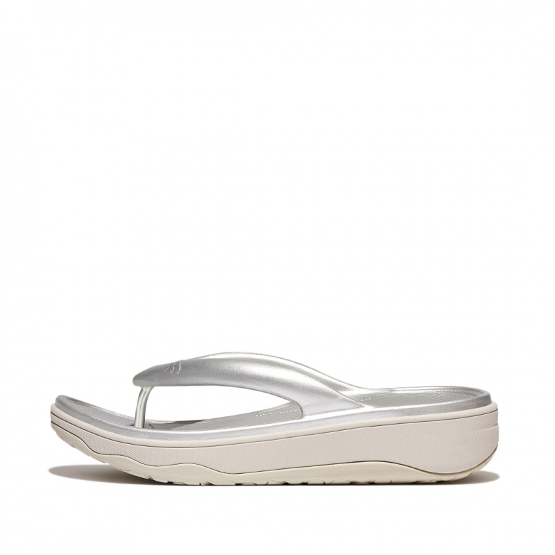 Silver Fitflop Relieff Eva Tpu Thongs Women\'s Toe-Post Sandals | UAE-3972-SWDIJ