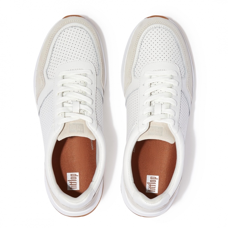 White Fitflop Anatomiflex Mix Men's Sneakers | UAE-6420-SJBRY