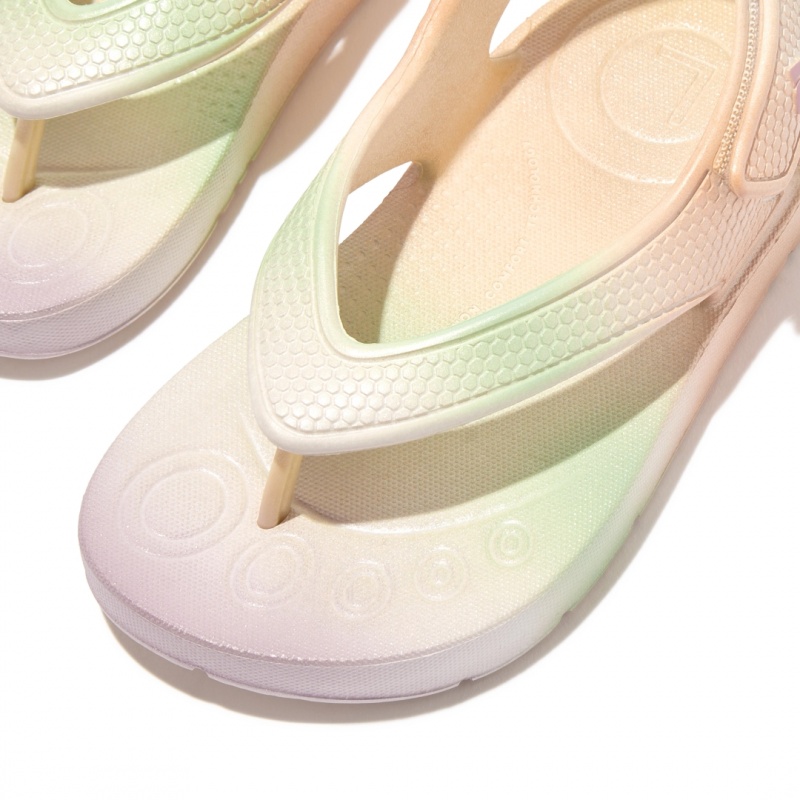 White Fitflop Iqushion Eva Kids' Flip Flops | UAE-9514-VFMTK