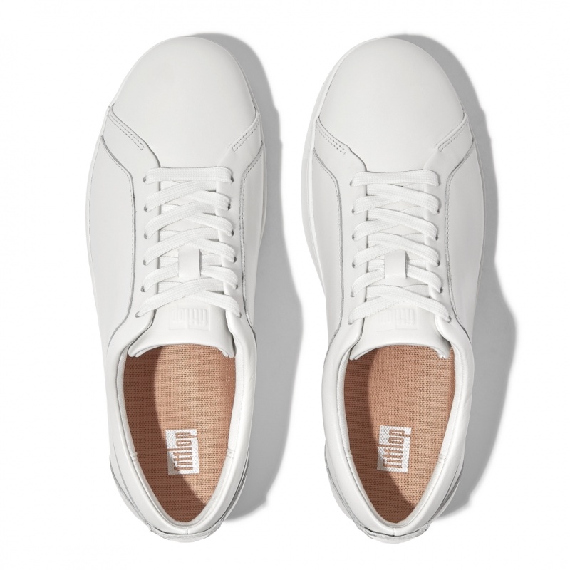 White Fitflop Rally Court Women's Sneakers | UAE-5298-HAPDS