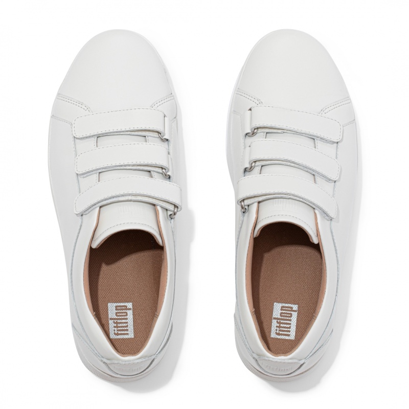 White Fitflop Rally Women's Sneakers | UAE-6231-VFWHZ