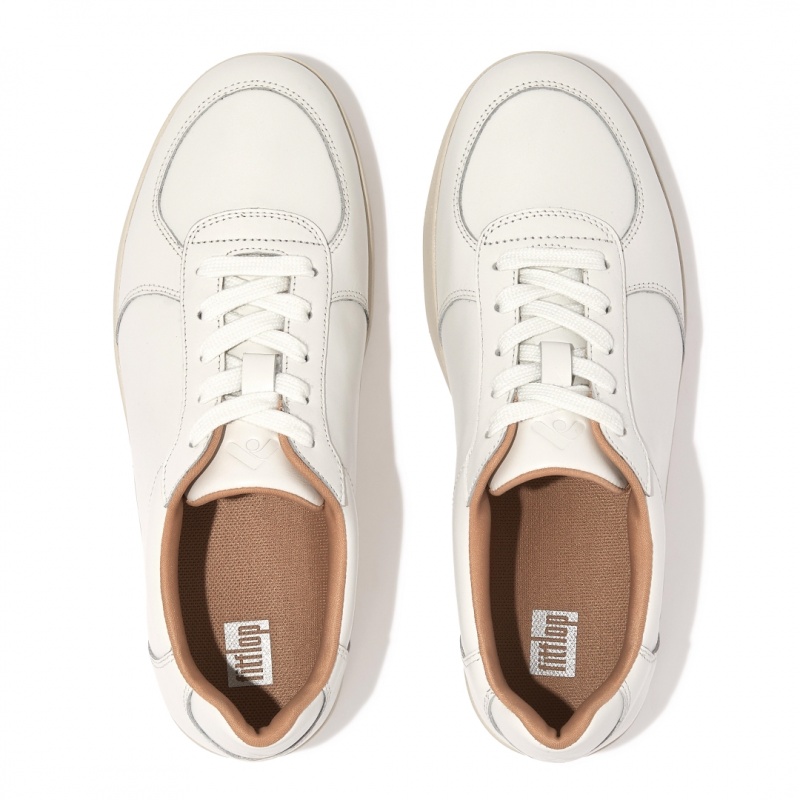 White Fitflop Rally Women's Sneakers | UAE-1097-WVIYJ