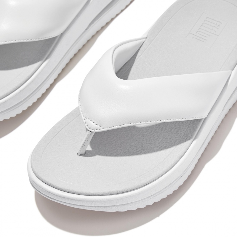 White Fitflop Surff Toe Thongs Women's Thongs | UAE-1307-FHKPR